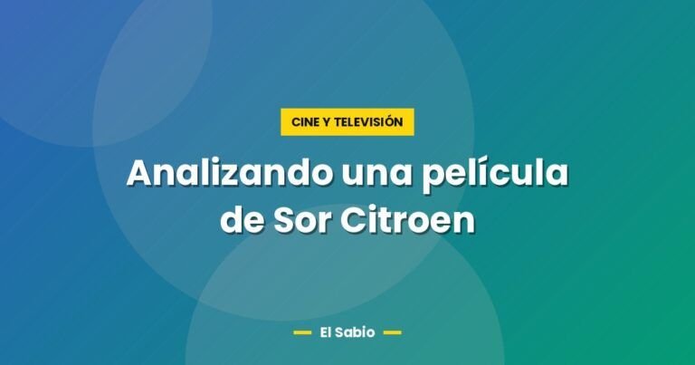 analizando una pelicula de sor citroen 3512