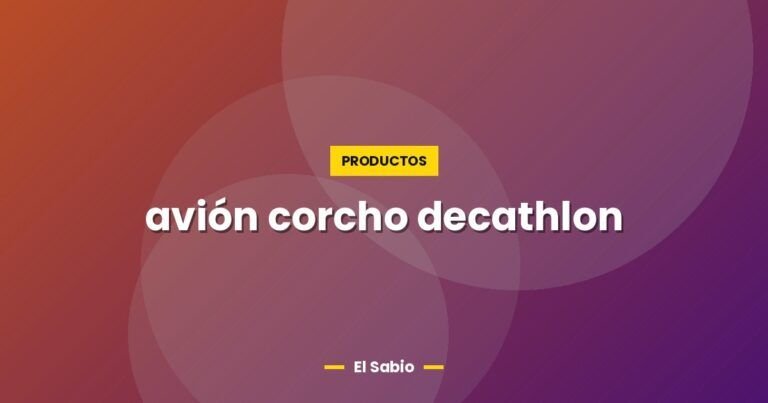 avion corcho decathlon 25604
