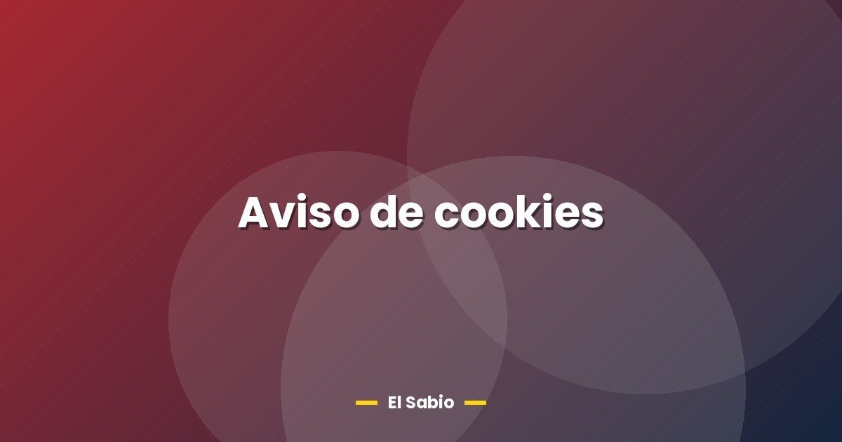 Aviso de cookies