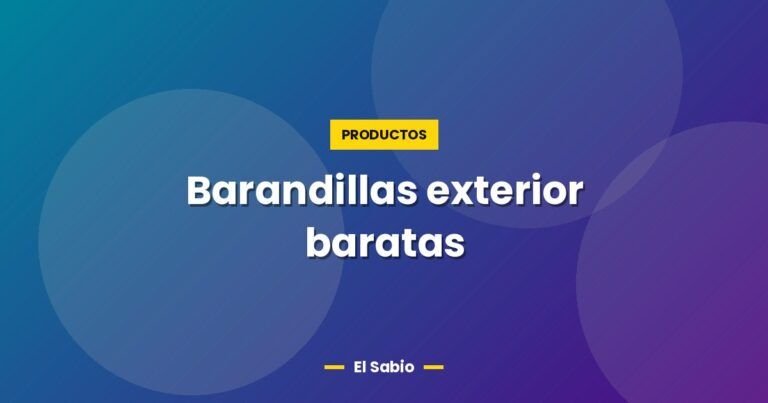 barandillas exterior baratas 5268