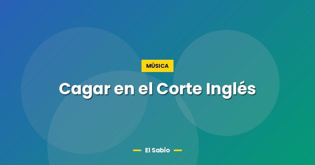 Cagar en el Corte Inglés
