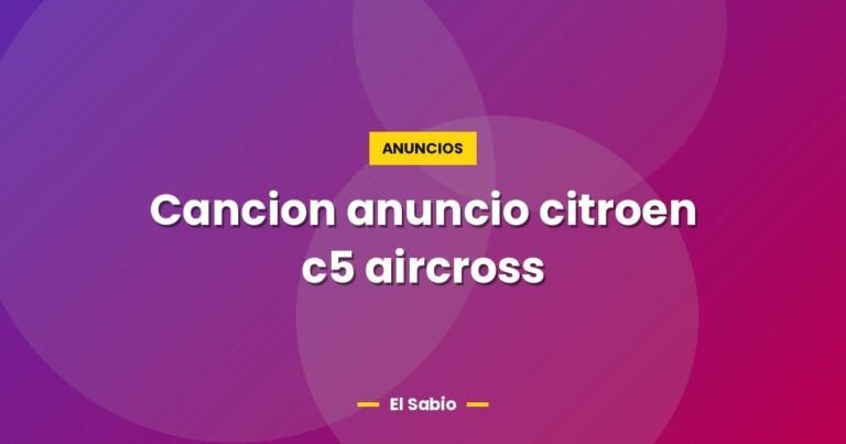 cancion anuncio citroen c5 aircross 4855