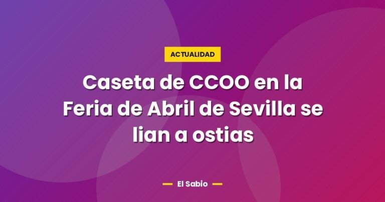 caseta de ccoo en la feria de abril de sevilla se lian a ost 4075