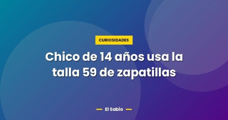 chico de 14 anos usa la talla 59 de zapatillas 2654