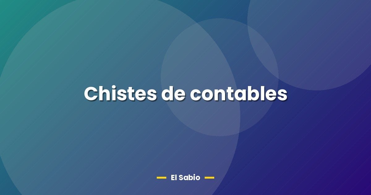 Chistes de contables