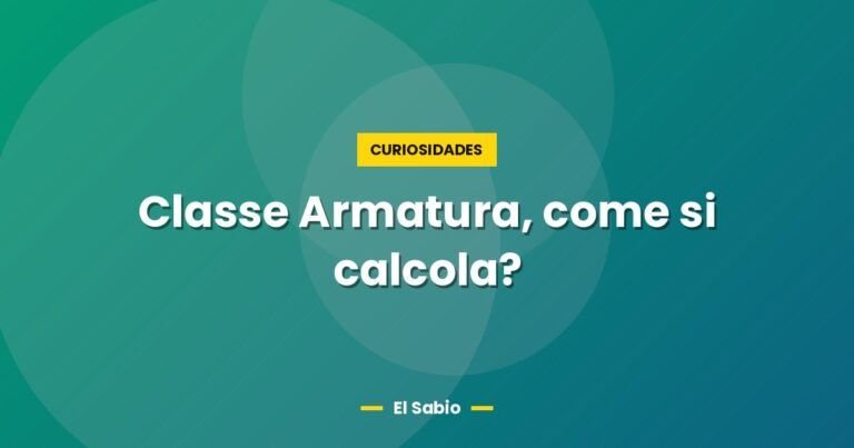 classe armatura come si calcola 5144