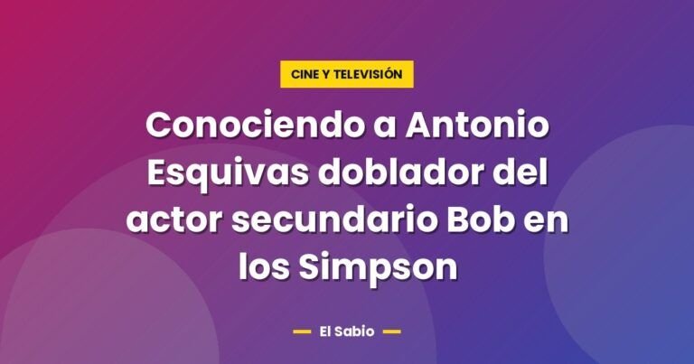 conociendo a antonio esquivas doblador del actor secundario 3642