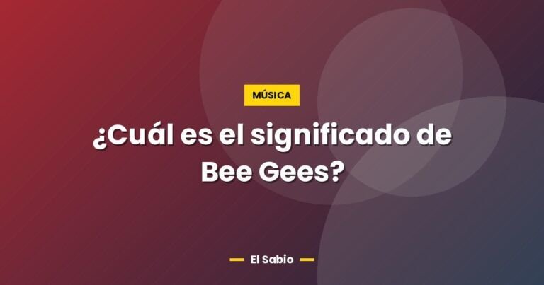 cual es el significado de bee gees 6161