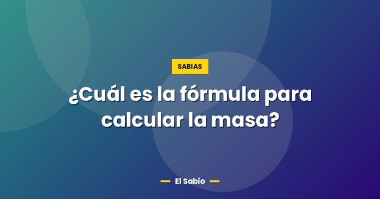 cual es la formula para calcular la masa 6142