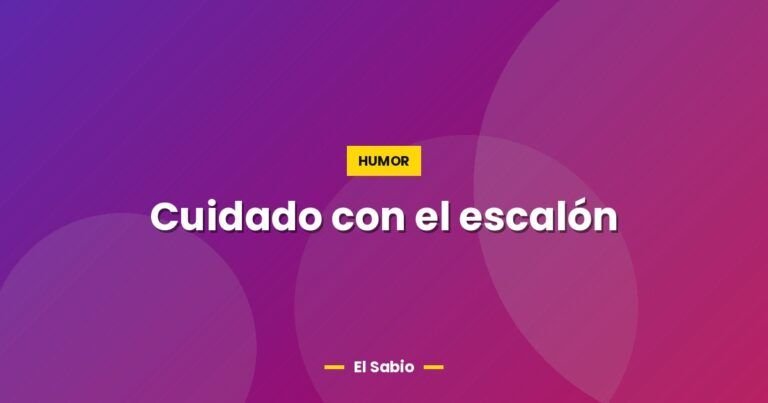cuidado con el escalon 4947