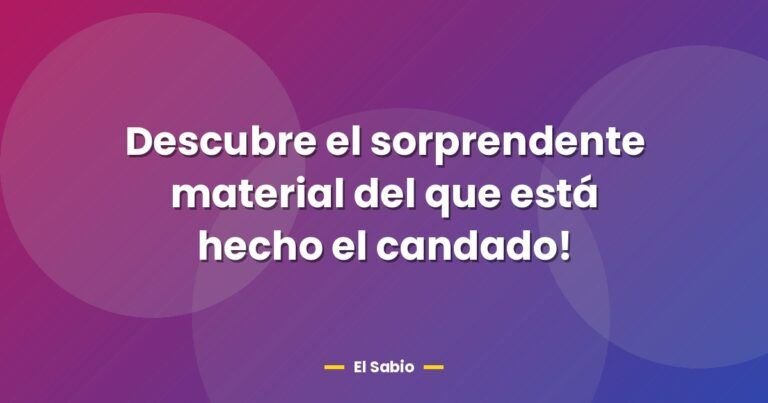 descubre el sorprendente material del que esta hecho el cand 5860