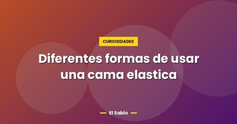 diferentes formas de usar una cama elastica 2483