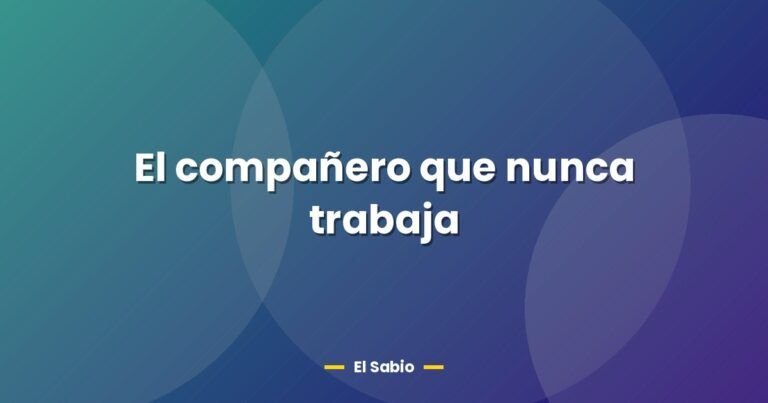 el companero que nunca trabaja 29452