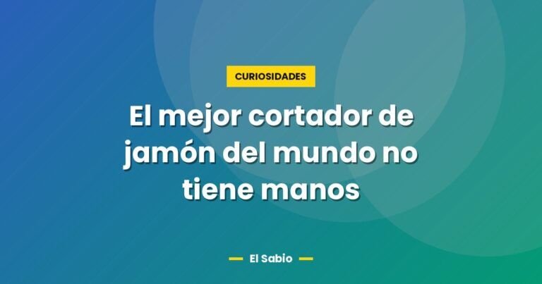 el mejor cortador de jamon del mundo no tiene manos 3522