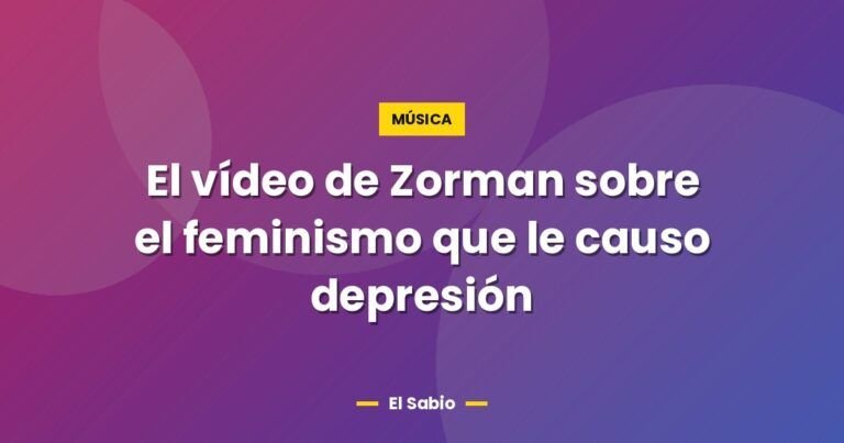 el video de zorman sobre el feminismo que le causo depresion 4027