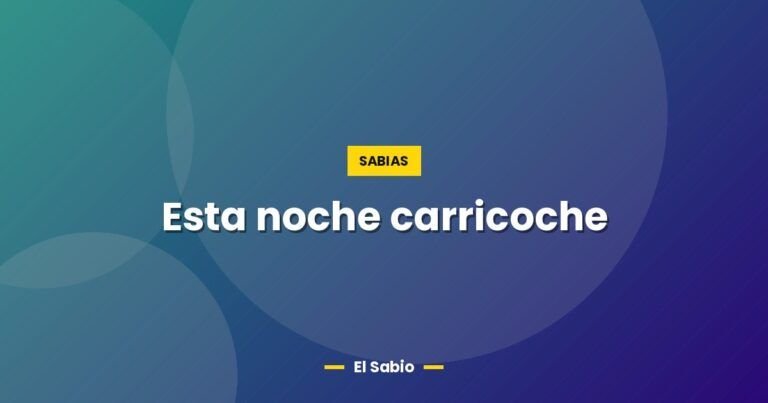 esta noche carricoche 4541