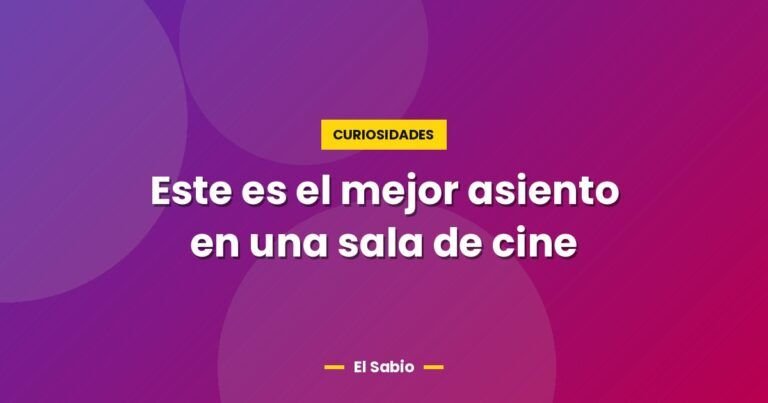 este es el mejor asiento en una sala de cine 2559