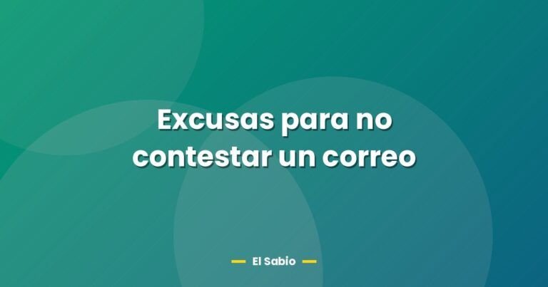 excusas para no contestar un correo 29476