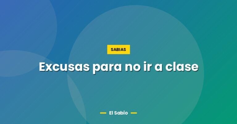 excusas para no ir a clase 5798