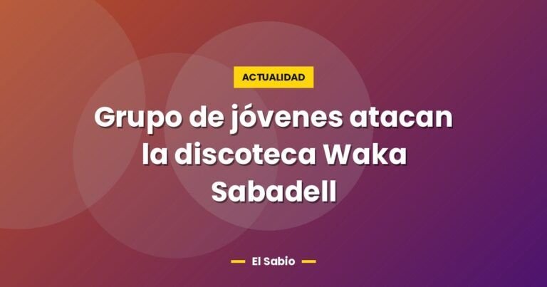 grupo de jovenes atacan la discoteca waka sabadell 2843