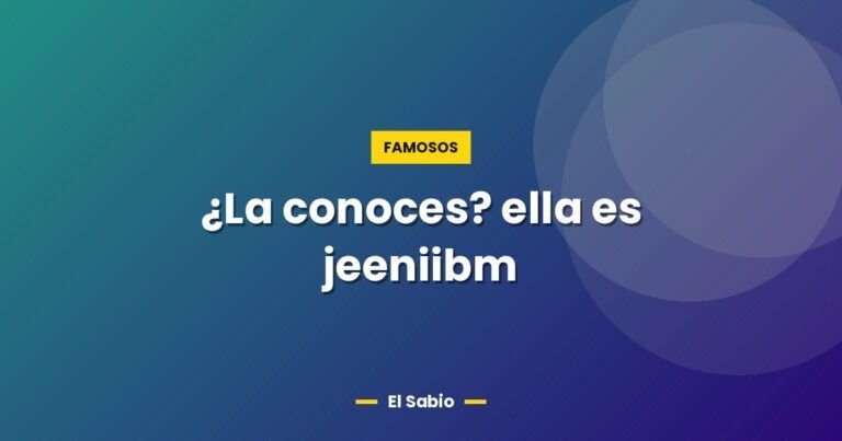 la conoces ella es jeeniibm 11406