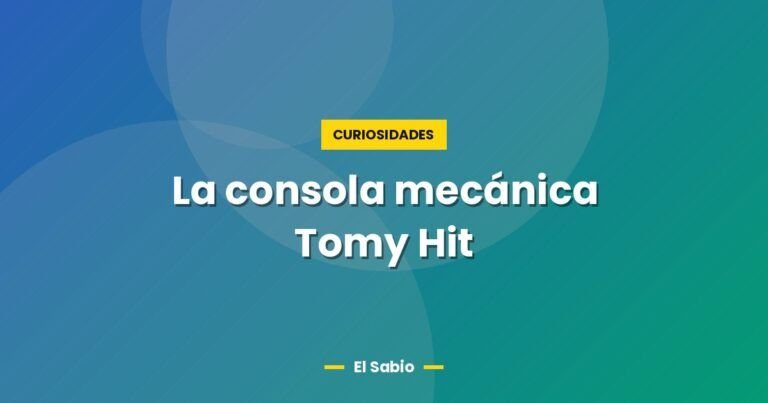la consola mecanica tomy hit 4782