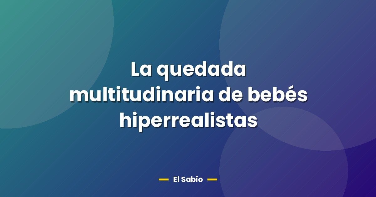 La quedada multitudinaria de bebés hiperrealistas