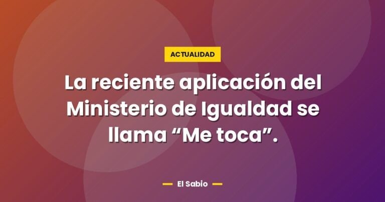 la reciente aplicacion del ministerio de igualdad se llama 10020