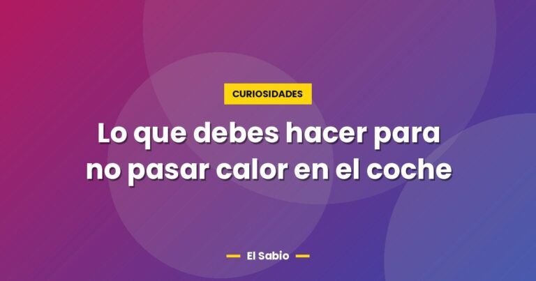 lo que debes hacer para no pasar calor en el coche 2519