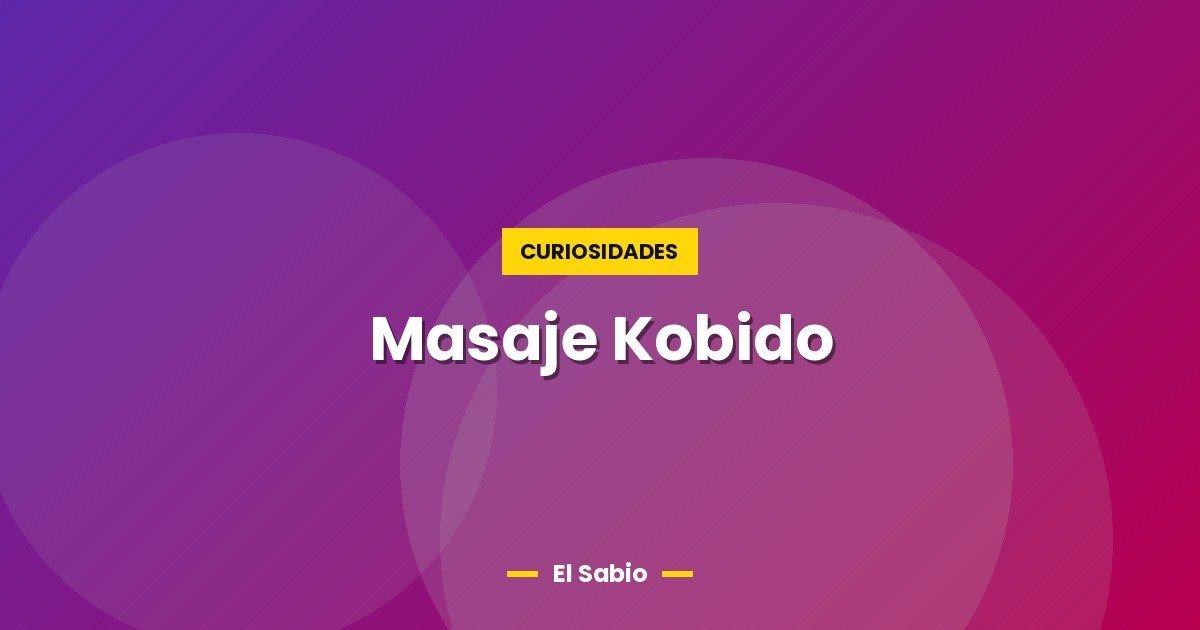 Masaje Kobido
