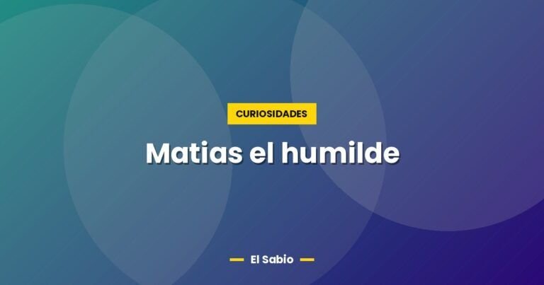 matias el humilde 4816
