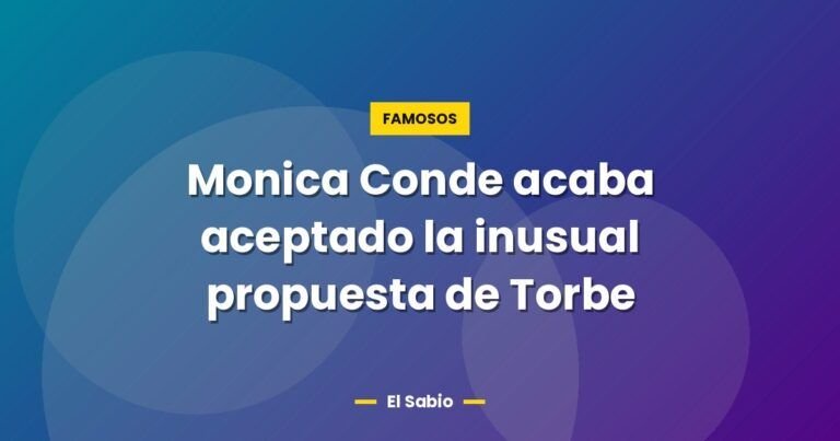 monica conde acaba aceptado la inusual propuesta de torbe 7128