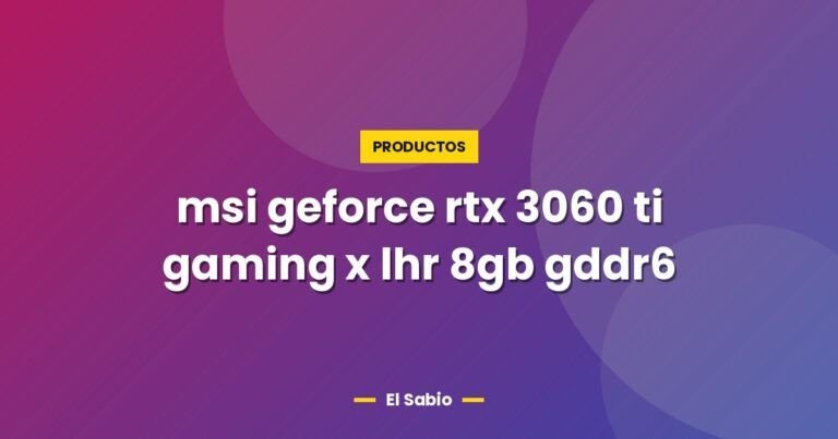 msi geforce rtx 3060 ti gaming x lhr 8gb gddr6 6505