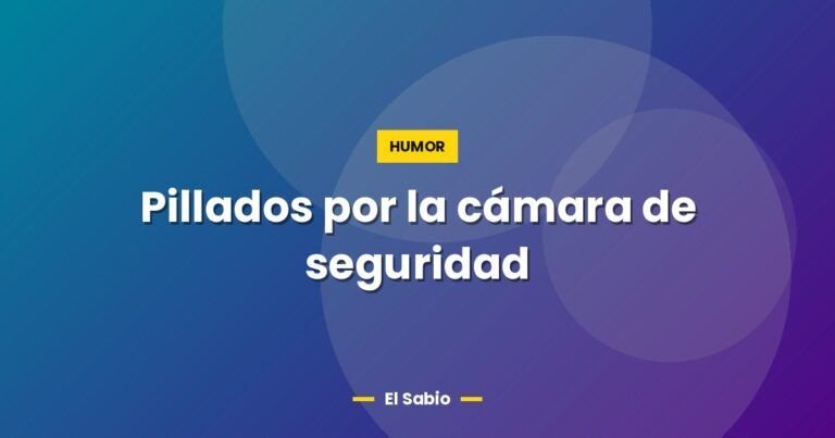pillados por la camara de seguridad 4665
