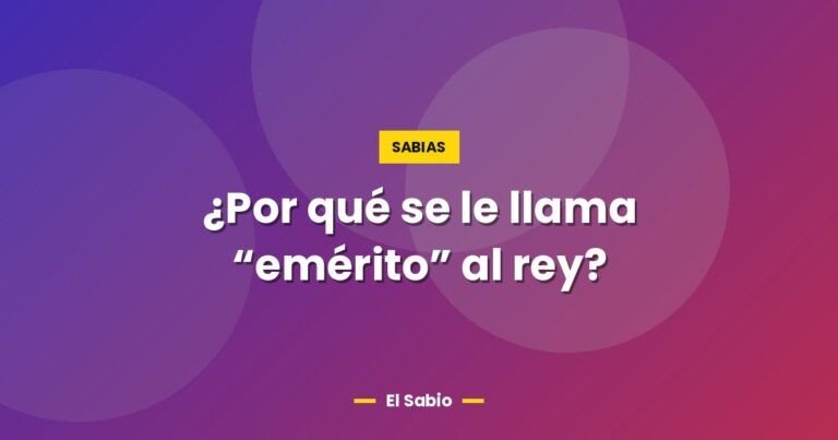 por que se le llama emerito al rey 6140
