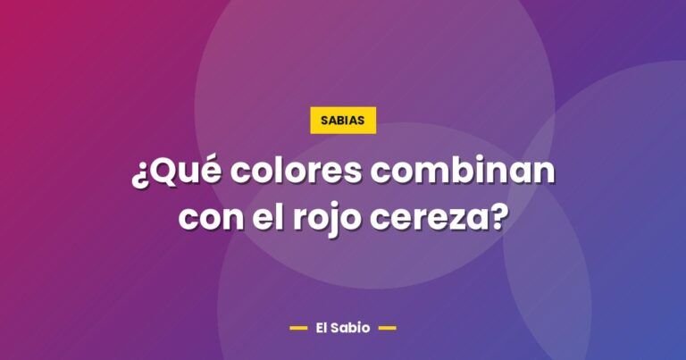 que colores combinan con el rojo cereza 6191