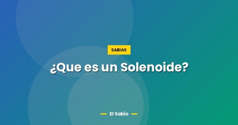 que es un solenoide 5246