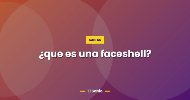 que es una faceshell 5241