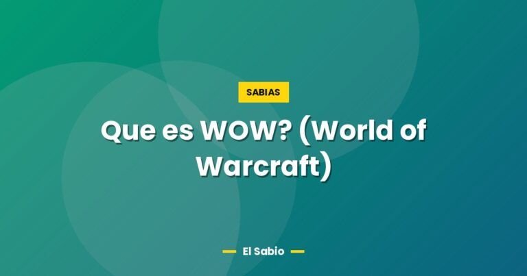 que es wow world of warcraft 5244