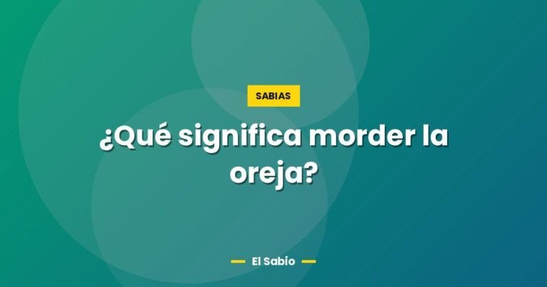que significa morder la oreja 5716
