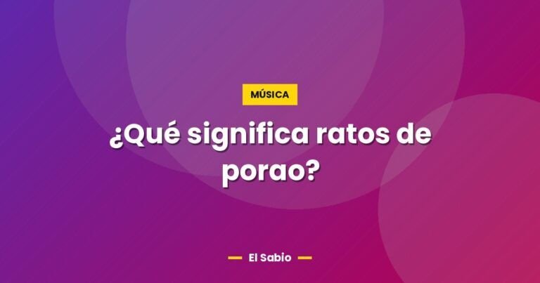 que significa ratos de porao 5713