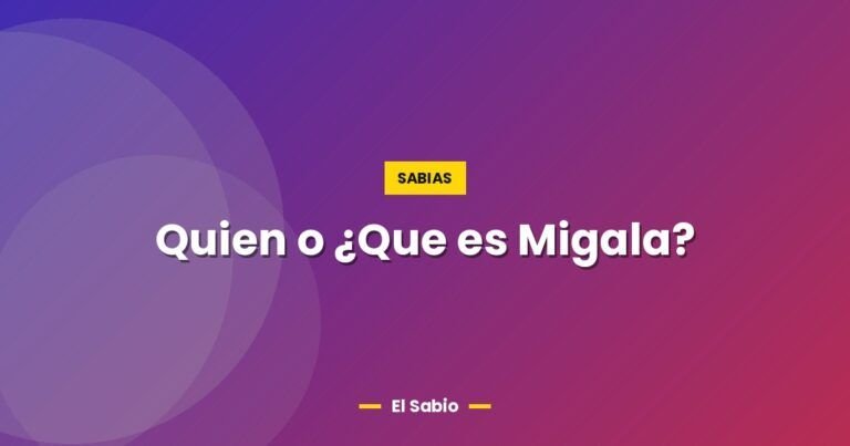 quien o que es migala 5247
