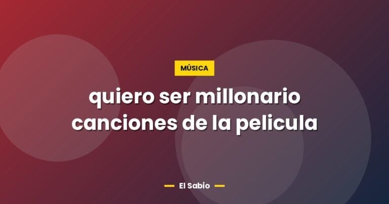 quiero ser millonario canciones de la pelicula 5709