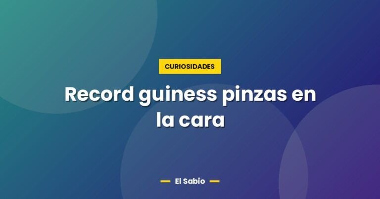 record guiness pinzas en la cara 4610