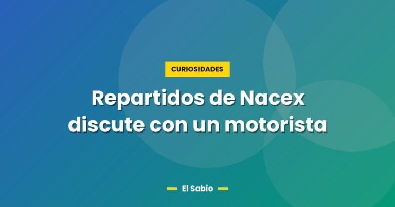 repartidos de nacex discute con un motorista 5018