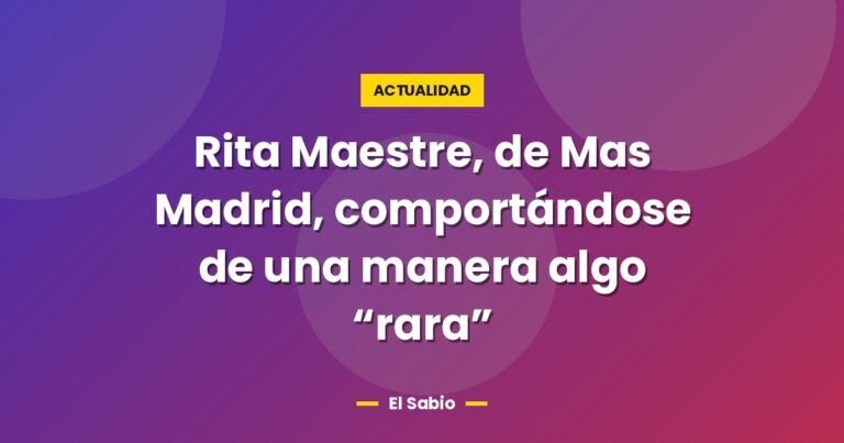 rita maestre de mas madrid comportandose de una manera alg 4270