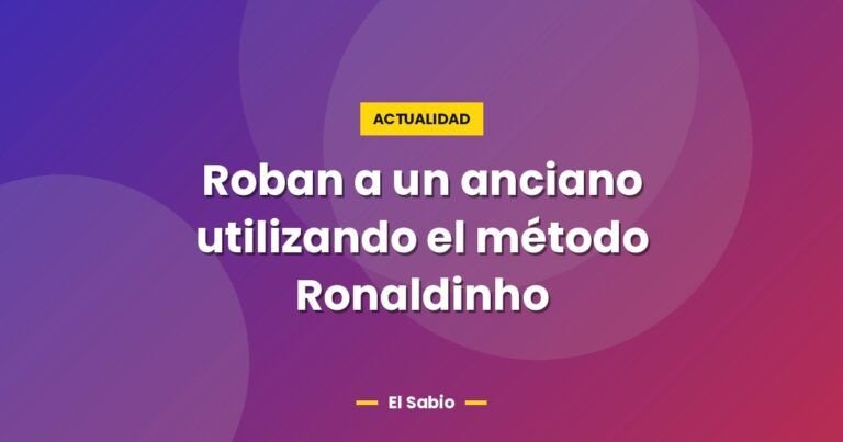 roban a un anciano utilizando el metodo ronaldinho 4159