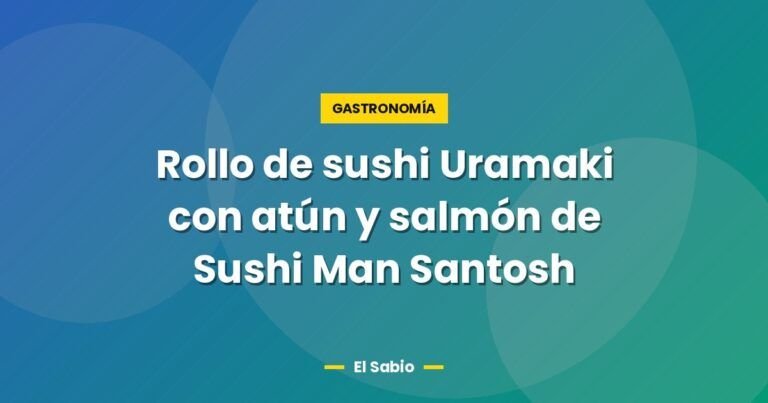 rollo de sushi uramaki con atun y salmon de sushi man santos 5212