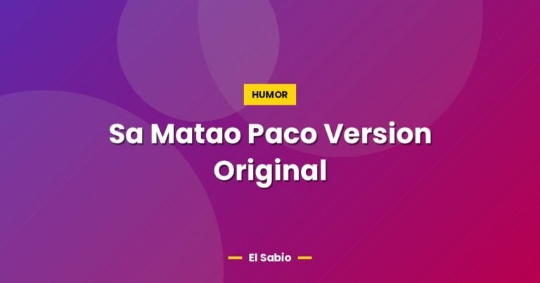 sa matao paco version original 4800