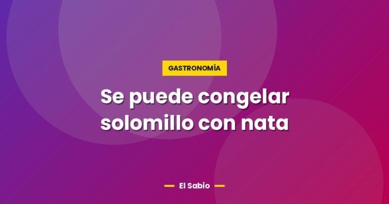 se puede congelar solomillo con nata 5692